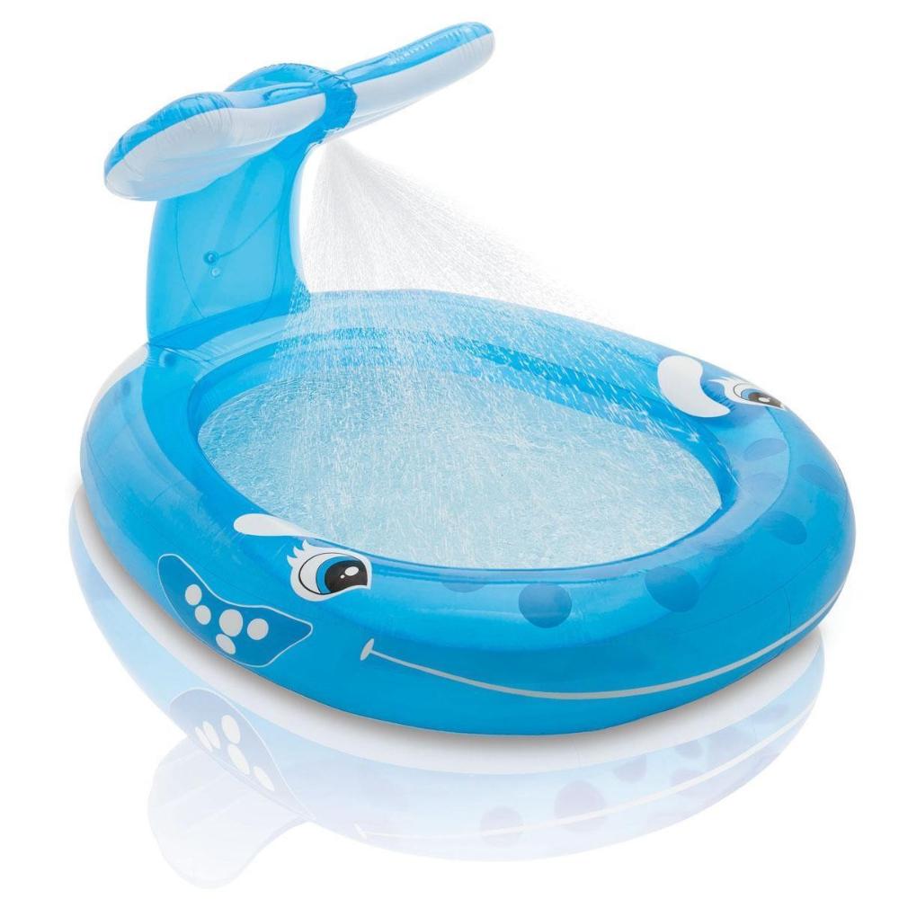 Детский надувной бассейн 208х163х99см "Кит" с распылителем, 269л, от 2 лет