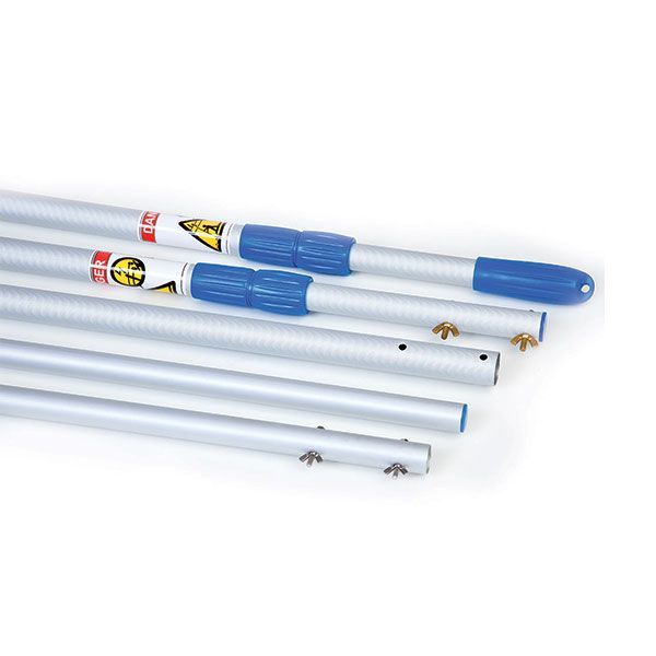 Телескопическая алюминиевая штанга дл.1.8-3.6м крепление зажим(PS0602)