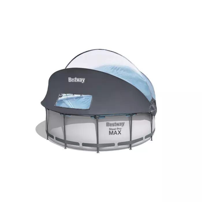 Каркасный бассейн Steel Pro Max 366х100см, 9150л, с навесом, фил.-насос 2006л/ч, лестница, Bestway, 5619N BW