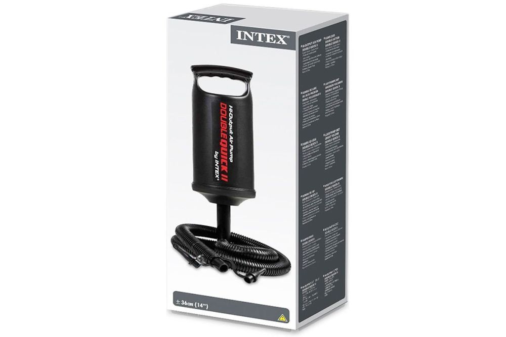 Насос ручной 37см "Double Quick III S" шланг с 3 насадками