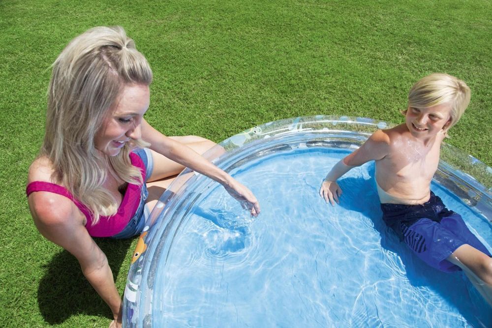 Детский надувной бассейн 152х30см "Подводный мир" 282л, от 2 лет