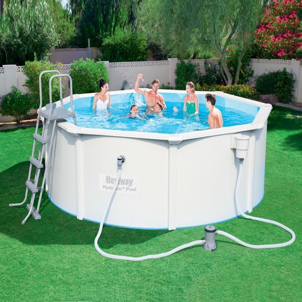 Стальной бассейн Hydrium Pool Set 300х120см, 7630л, фил.-насос 2006л/ч, лестница