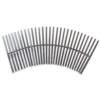 Модуль переливной решетки 500мм, 245х22мм, нерж.ст.316L